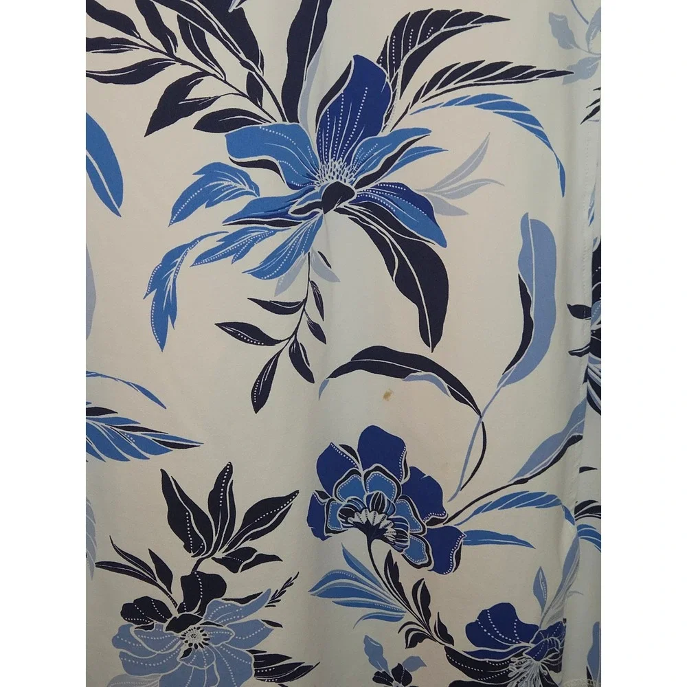 Tommy Bahama Island Zone Golf Dress‎ Sleeveless Floral Print Blue White LOT OF 2